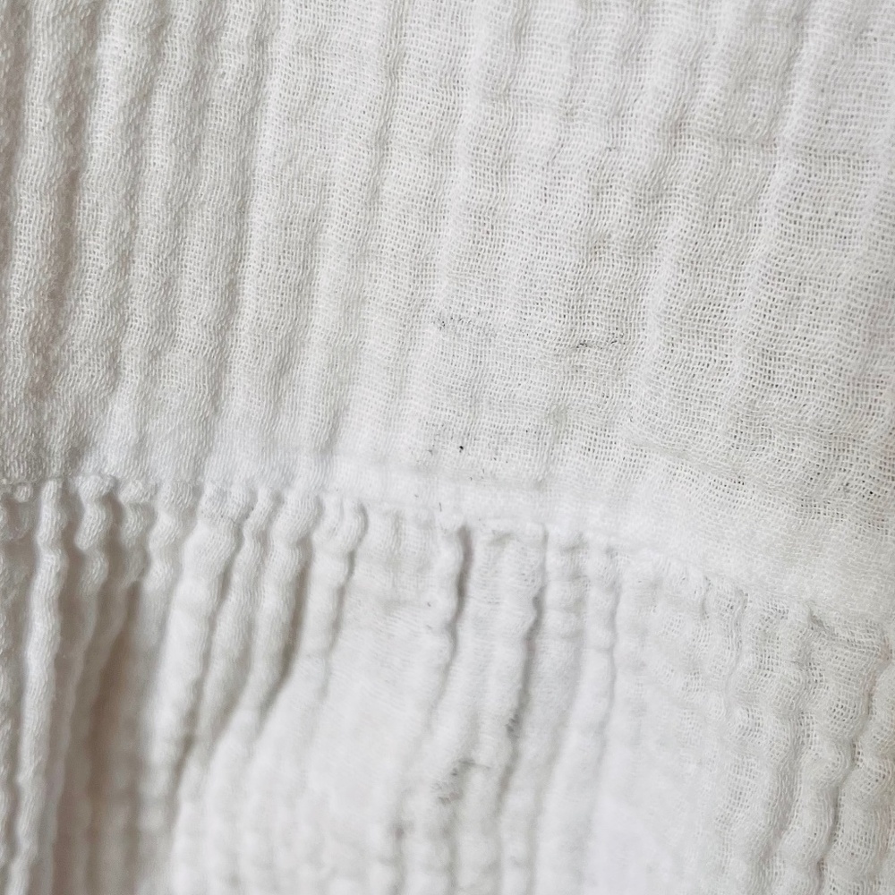 White Cotton Gauze Tunic Top (wild fable) - Picture 6 of 6